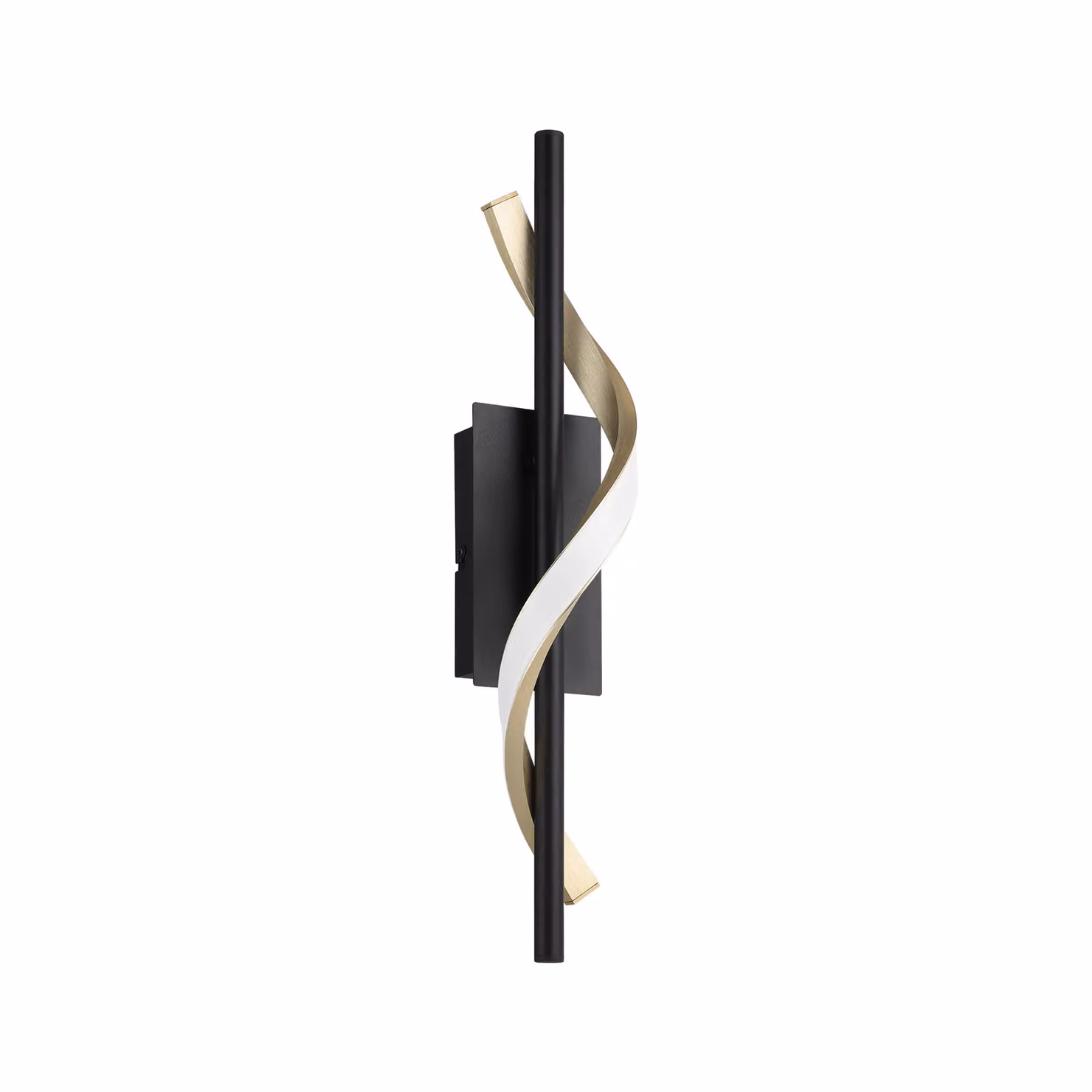 Eglo Conaprato Modern LED Up and Down Wall Light in Black and Brushed Brass – 2