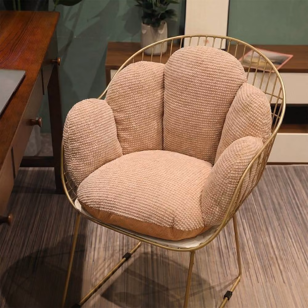 FORGEVIO Hand Shape Seat Cushion in Khaki and Beige, W: 190 cm, D: 100 cm – 2