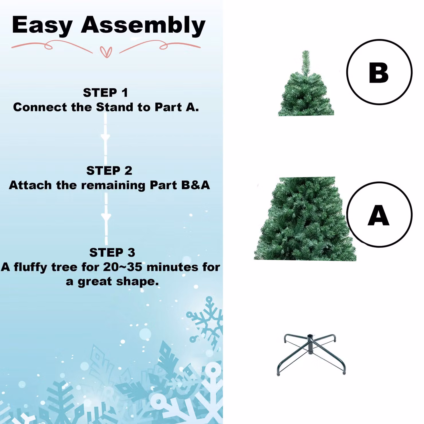 Shatchi 5FT Green Alaskan Pine Christmas Tree – 5