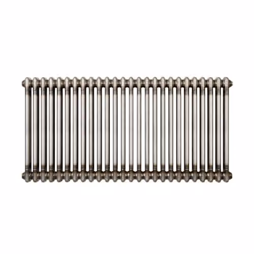 Monster Shop Traditional 2 Column Carbon Steel Radiator in Grey/Silver, W/H: 119 x 60 cm