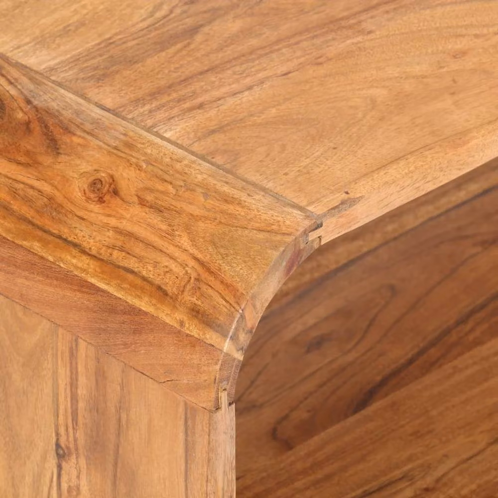 Berkfield Home Brown Solid Acacia Wood Coffee Table, W: 90 cm, D: 50 cm, H: 30 cm – 4