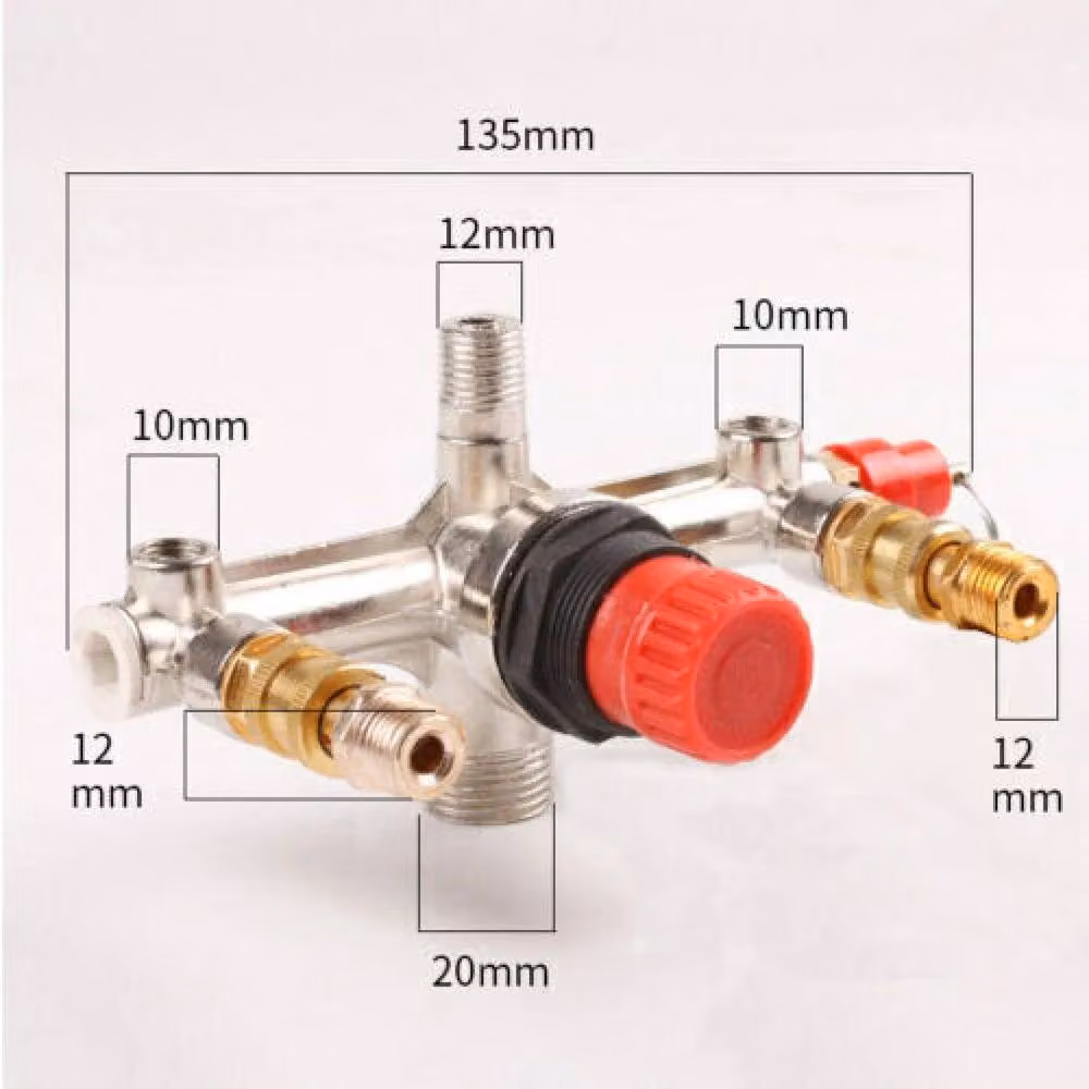 SPETLEK 230V Pressure Switch Air Valve Manifold Compressor Control, Black, W: 1000 mm, D: 400 mm, H: 400 mm – 2