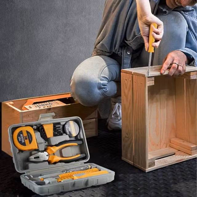 lifeideas 24 Piece Household Tool Kit - Yellow