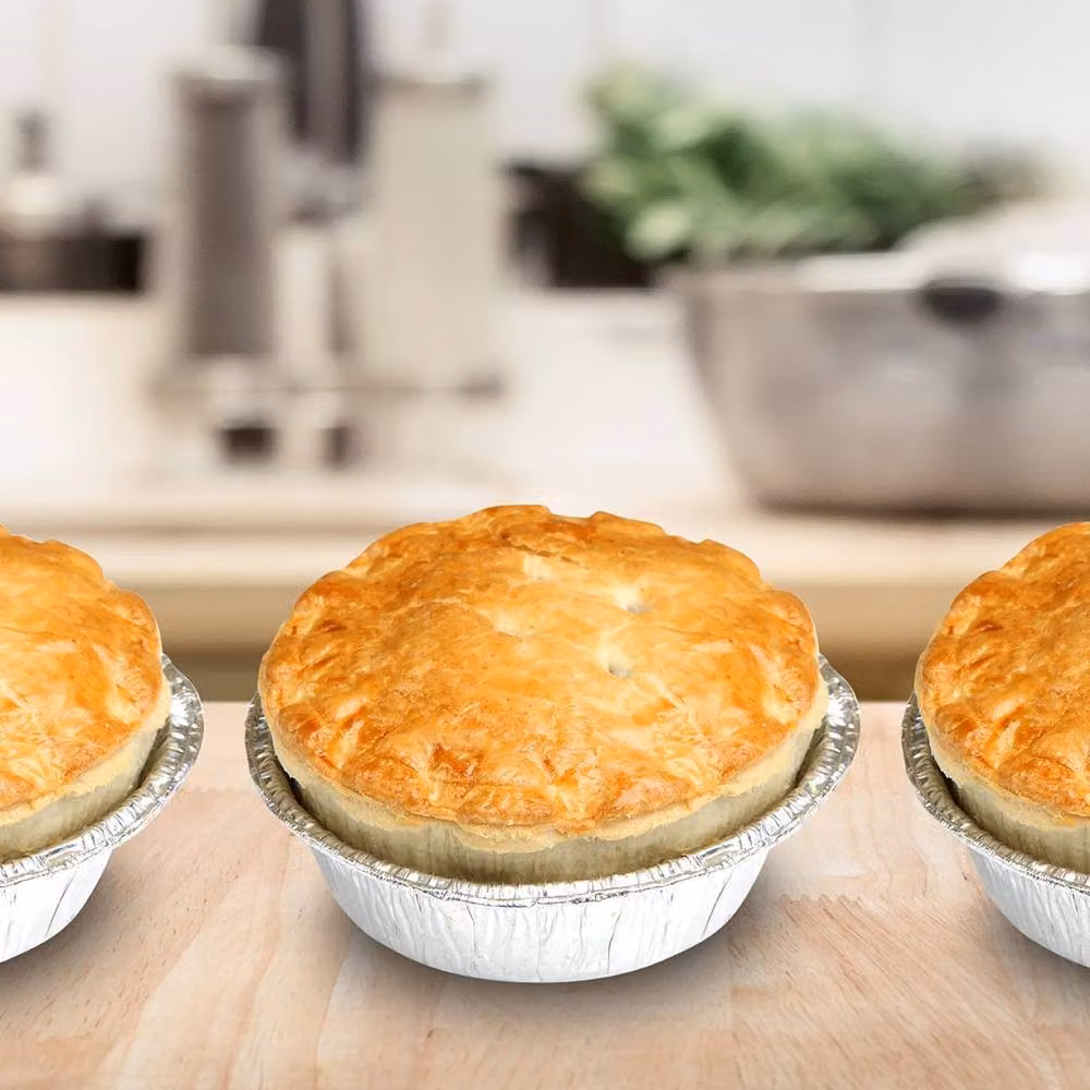 ebake Disposable Silver Aluminium Round Tart Tins, 100 Pieces – 2