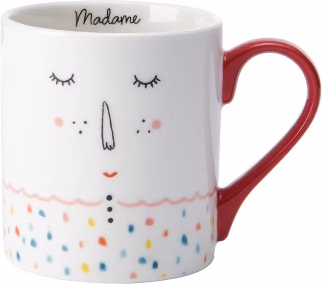 Mikasa Madame Red Porcelain Mug, 280ml – 1