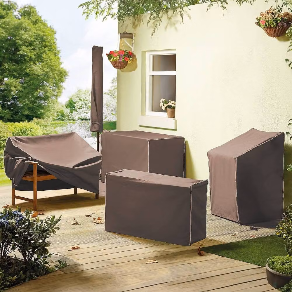 Gainsborough Brown Water Repellent Polyester Dining Chair Cover