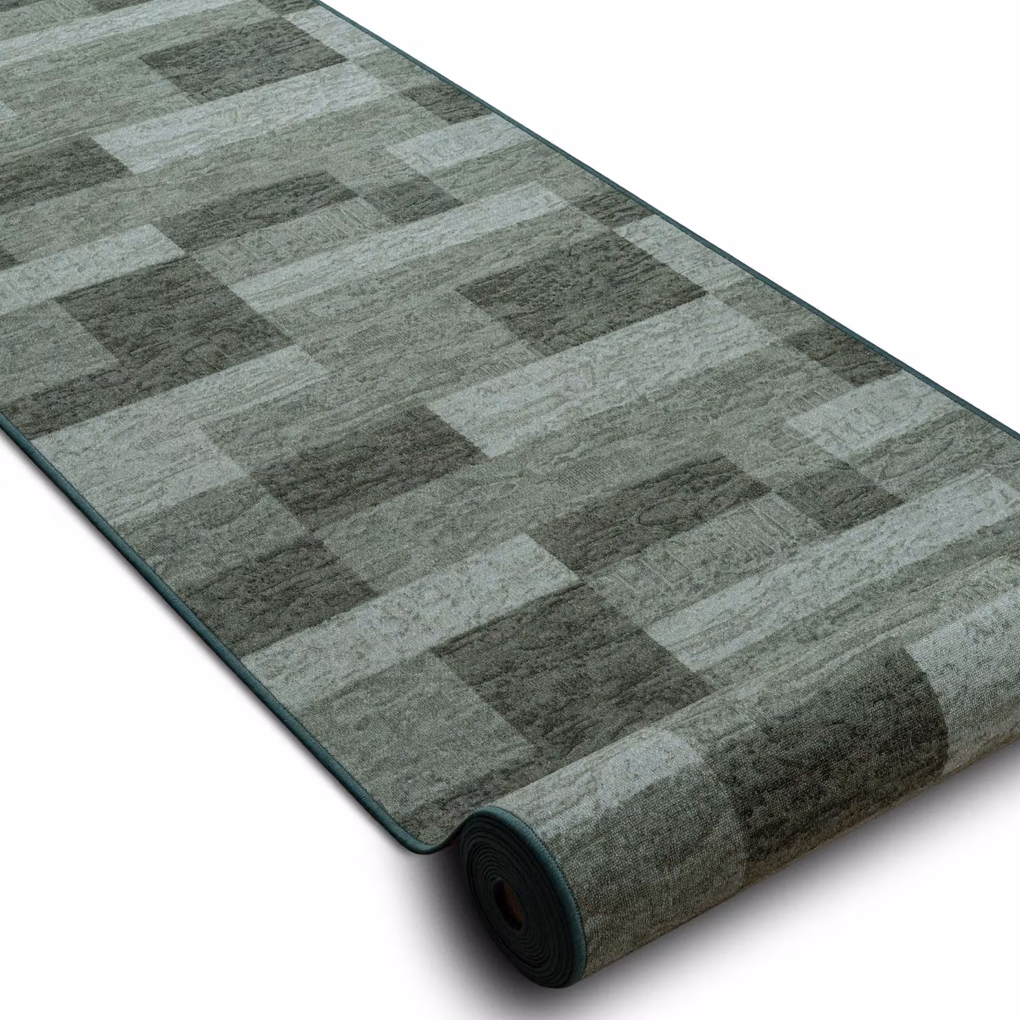 RugsX Icona Anti-Slip Runner in Green, W/D: 120 x 360 cm – 2