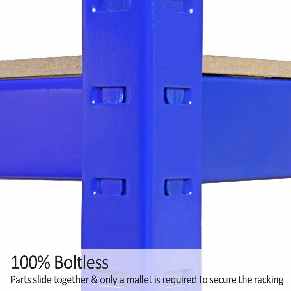 Monster Racking T-RAX 5 Bay 5 Tier Warehouse Shelving in Blue, W/D/H: 120 x 45 x 180 cm – 3