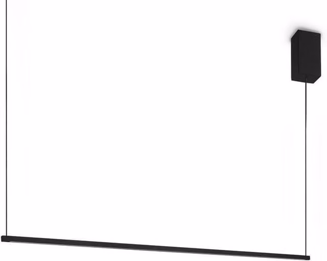Netlighting Essence Bar Pendant Ceiling Light in Black with 1x LED, 2250lm, 3000K Warm White