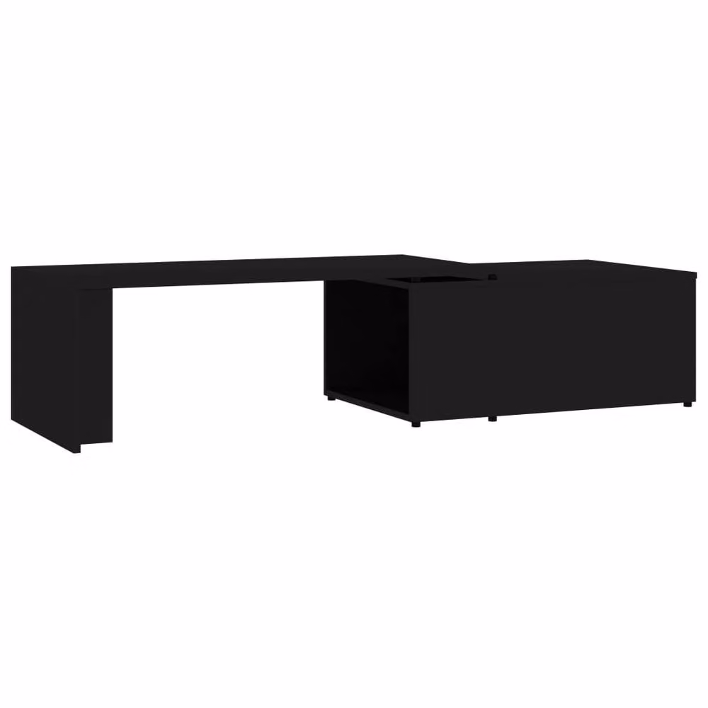 Berkfield Home Modern Black Rectangular Coffee Table with Lift Mechanism, W: 150 cm, D: 50 cm, H: 35 cm – 2