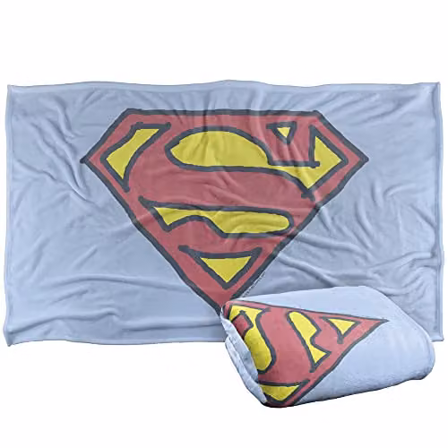 Warner Bros. Superman The Symbol Of Hope Super Soft Fleece Throw Blanket, Multicolour, W/D/H: 91 x 147 cm – 1