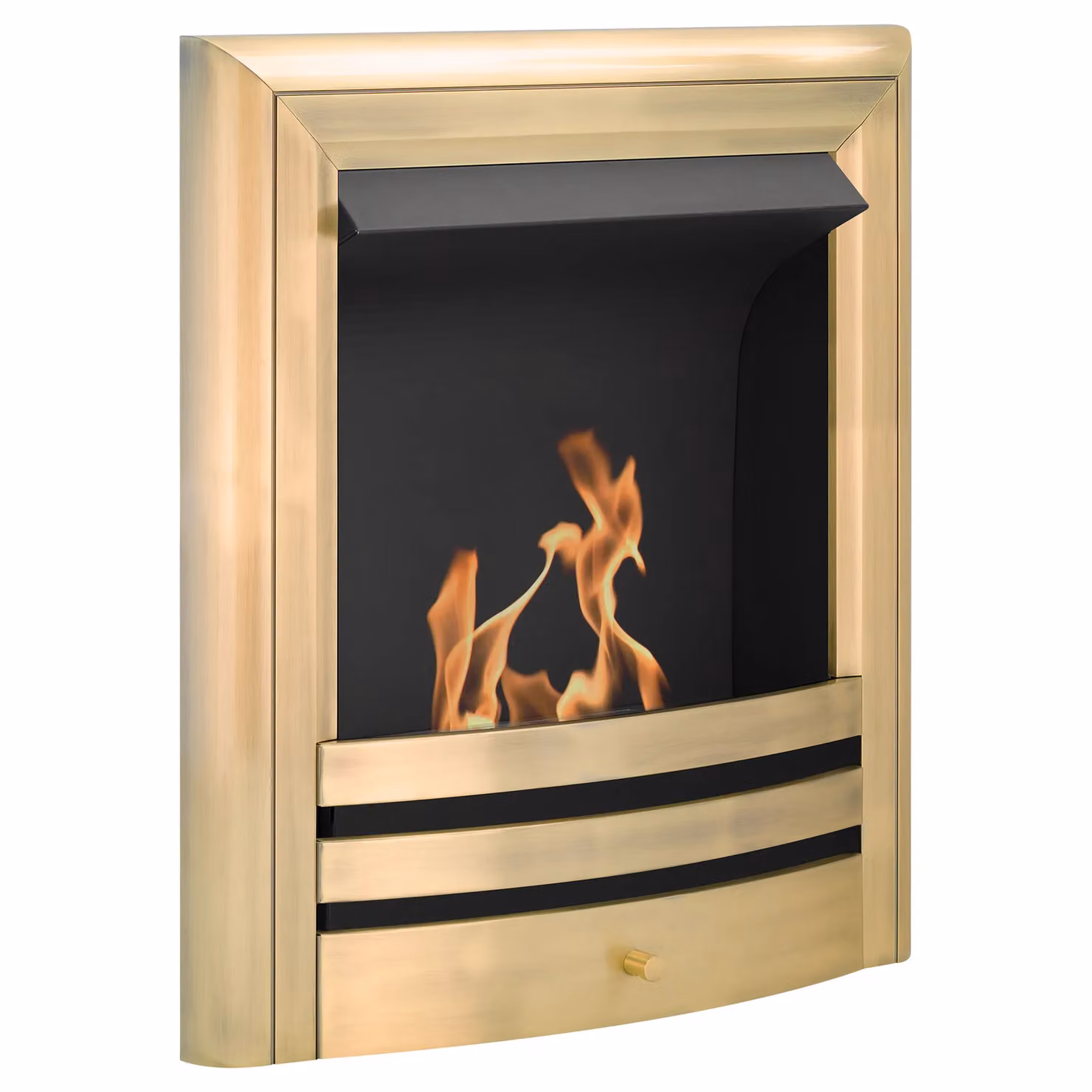 Acantha Fires & Fireplaces Vela Bio Ethanol Fire in Antique Brass Gold – 2
