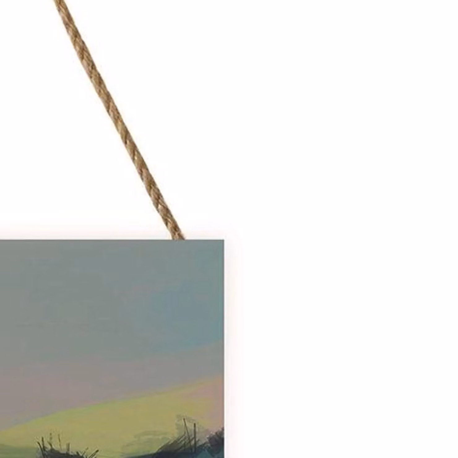 Luana Asiata I Adore You Multicolour Abstract Wooden Hanging Block – 2