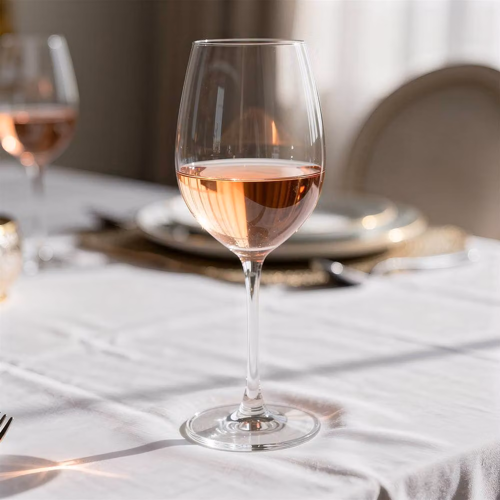 Argon Tableware Mayfair Lead-Free Crystal Rosé Wine Glasses, 540ml, Pack of 6, Clear – 3