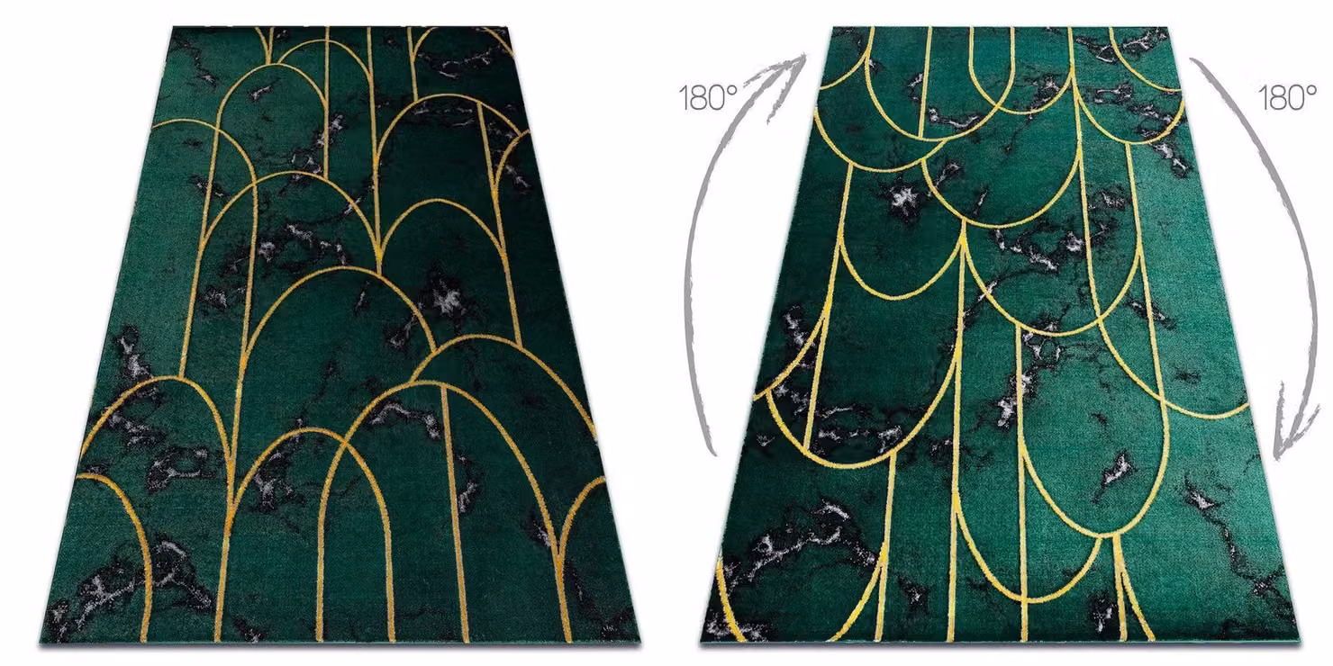 RugsX Emerald Abstract Green Rug, W: 180 cm, D: 270 cm – 2