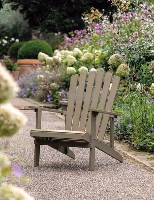 Gallery Direct Siena Lounge Chair in Grey with Acacia Wood Frame