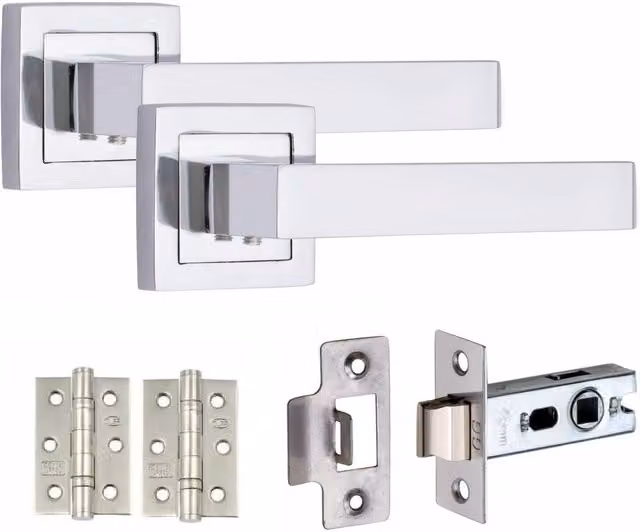 Golden Grace Internal Door Handle Set in Chrome
