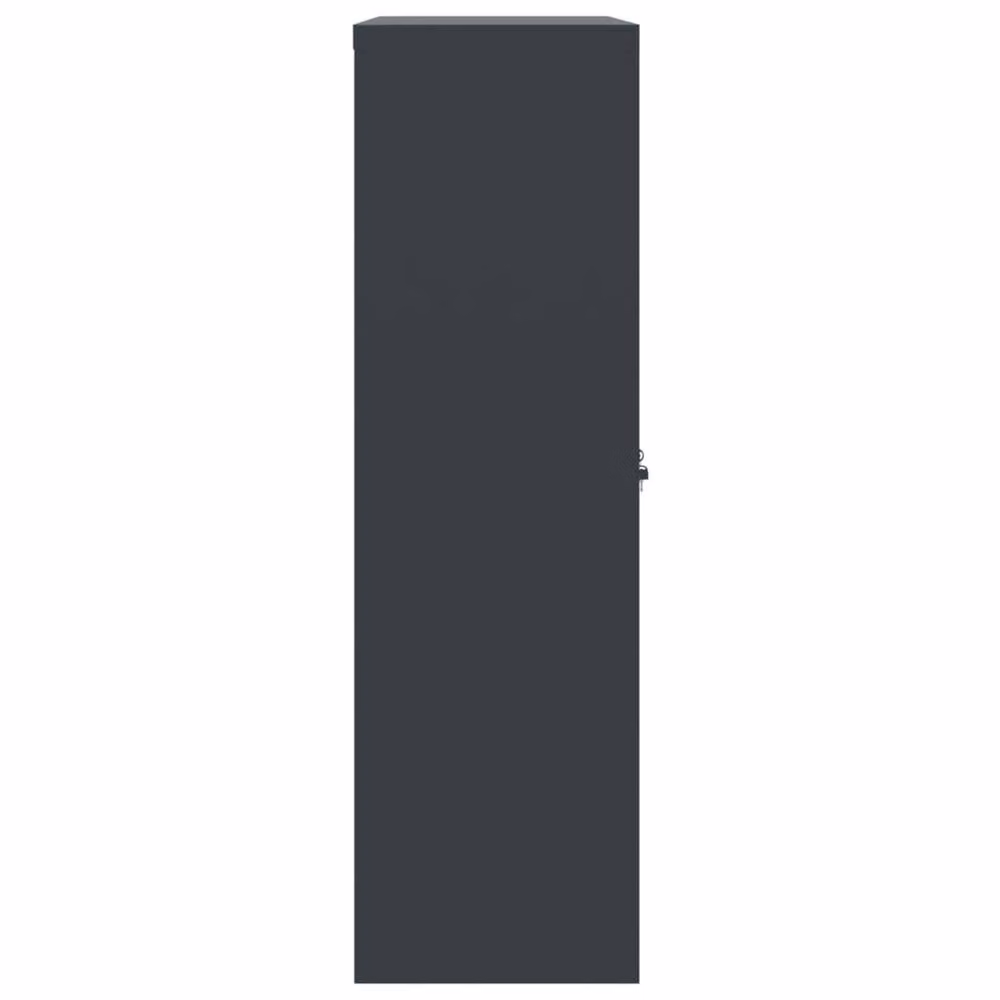 Berkfield Home Durable Steel File Cabinet in Anthracite Grey with Adjustable Shelves and Lock, W/D/H: 90 x 40 x 140 cm – 5