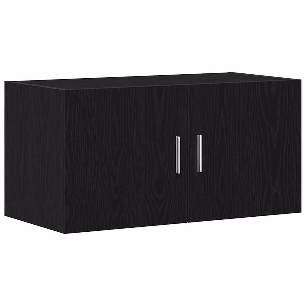 Berkfield Home Black Oak Wall Cabinet, W/D/H: 80 x 39 x 40 cm – 2