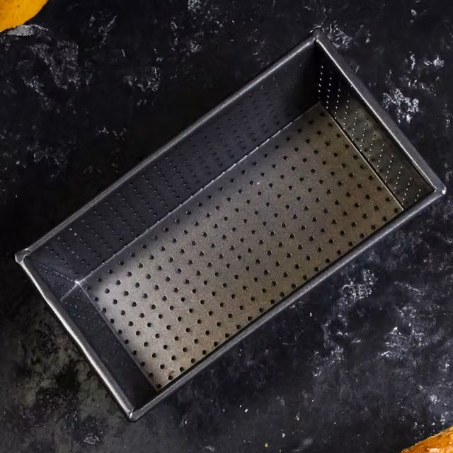 MasterClass Non-Stick Rectangular Carbon Steel Loaf Tin, Black, 1lb
