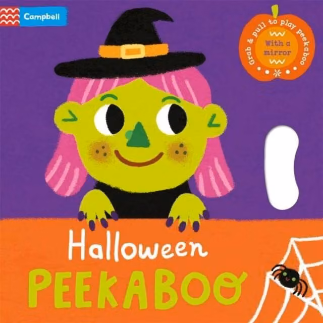 Campbell Books Halloween Peekaboo Board Book with Grab-and-Pull Pages and Mirror in Multicolour