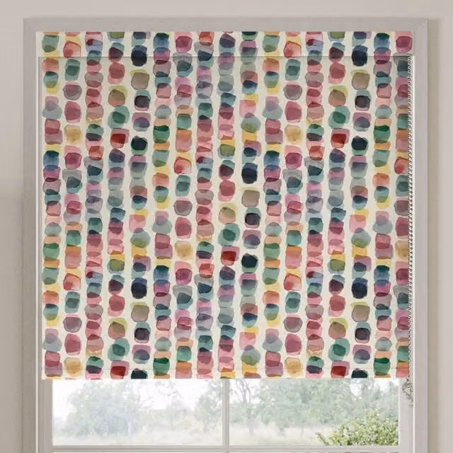 Bluebellgray Tobermory Made To Measure Blackout Roller Blind, Multicolour Nautical Graphic Polyester Thermal Insulating