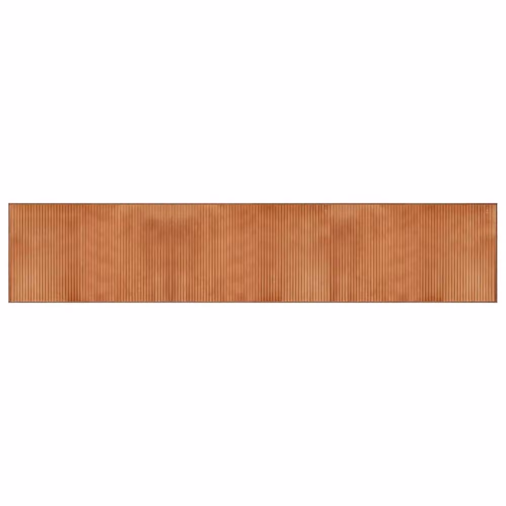 Berkfield Home Rectangular Bamboo Rug in Brown, W: 60 cm, L: 300 cm – 2