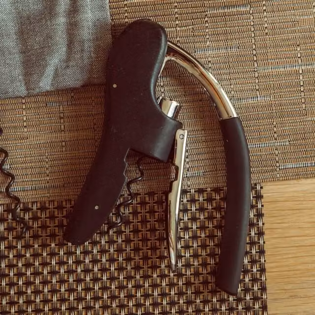 BarCraft Lever-Arm Power Arc Lever Corkscrew in Black Metal