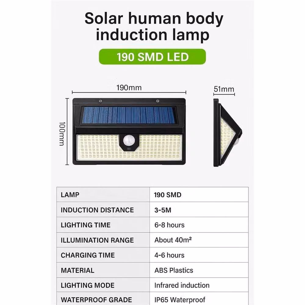 Nordara 4X Solar Powered LED Motion Sensor Outdoor Wall Lamp in Black – 2