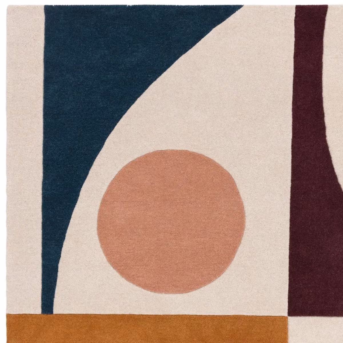The Rug Shop UK Handmade Wool Modern Abstract Area Rug, Multicolour, W: 200 cm, D: 290 cm – 1