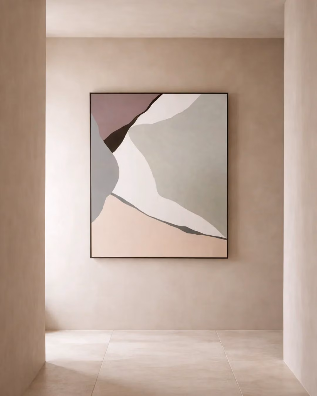 Tommy Franks Glacier Abstract Nature Landscape Wall Art, Multicolour and Black, W: 120 cm, H: 80 cm