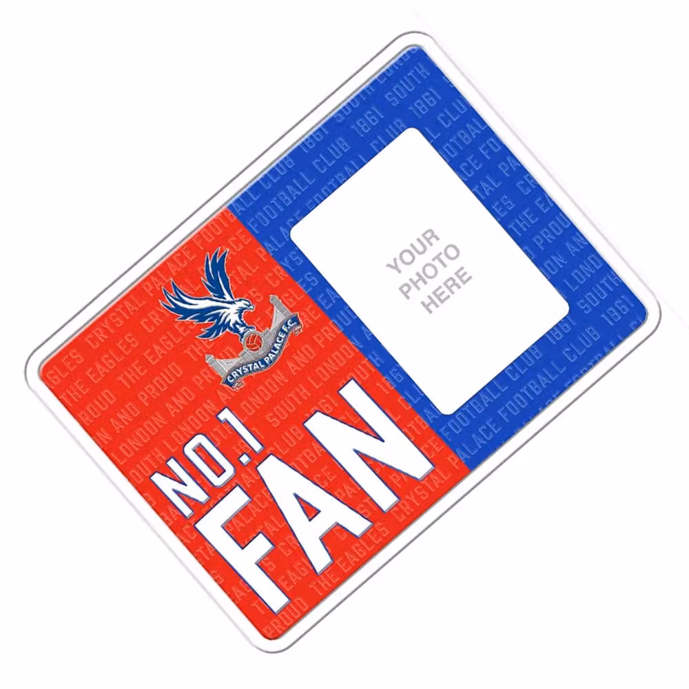 Crystal Palace FC No1 Fan Rectangular Metal Photo Frame Sign in Red – 2