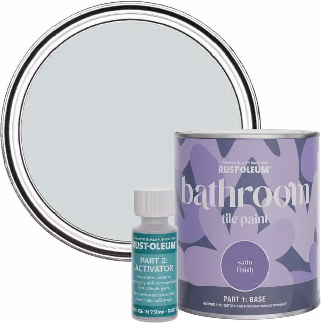 Rust-Oleum Bathroom Tile Paint in Satin Finish, Grey, 0.75 l
