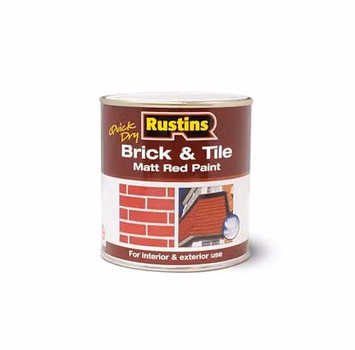 Rustins Quick Dry Matt Red Brick and Tile Paint 250ml