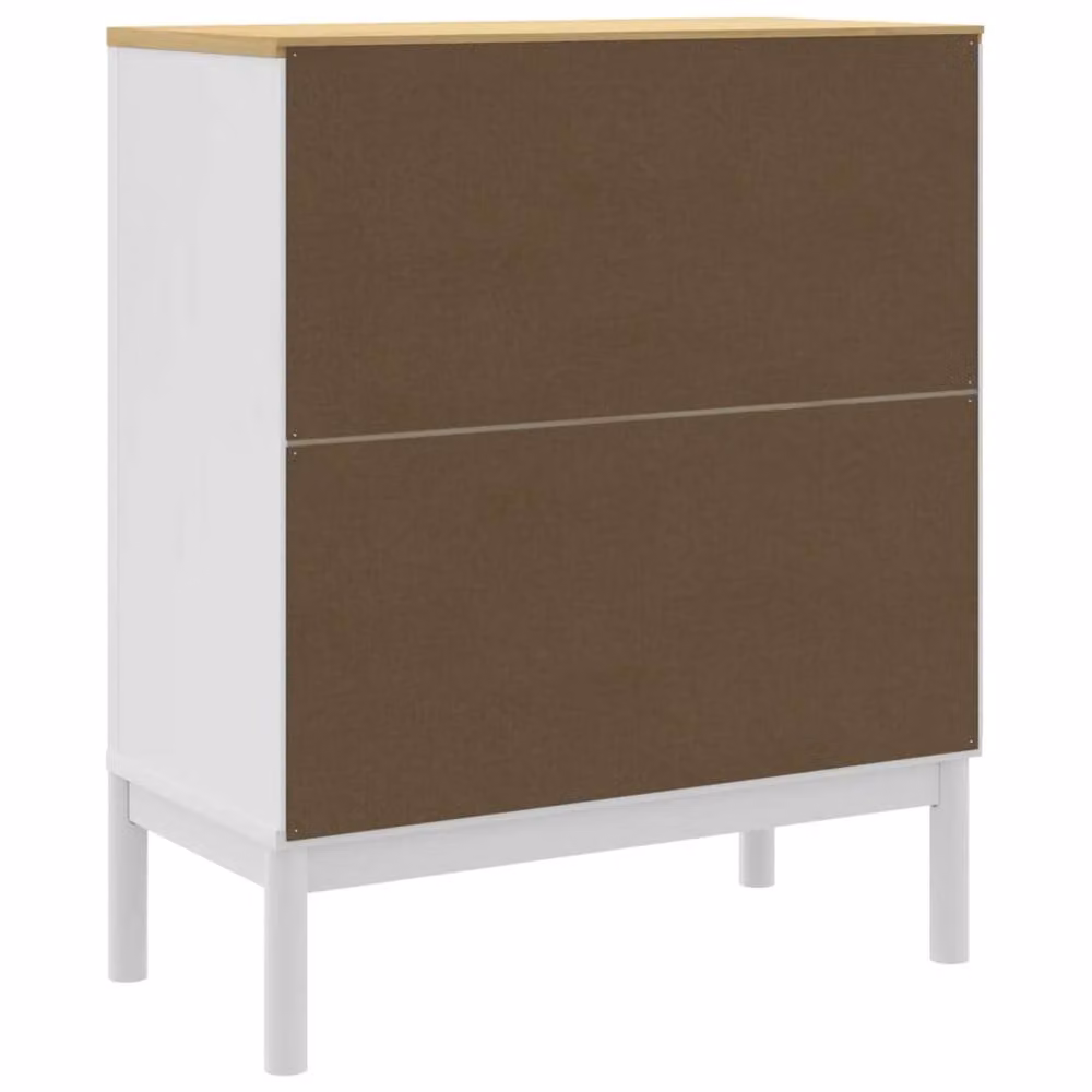 Berkfield Home Floro White Solid Wood Pine Chest of Drawers – 2