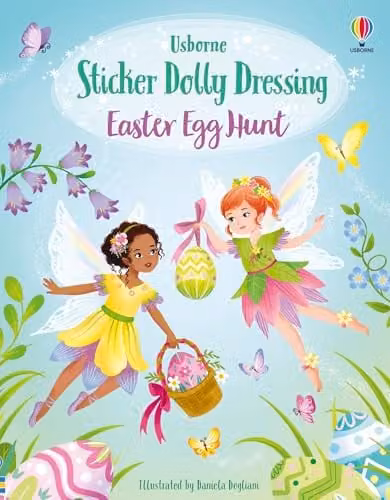 Usborne Fiona Watt Sticker Dolly Dressing Easter Egg Hunt Multicolour Paperback Book