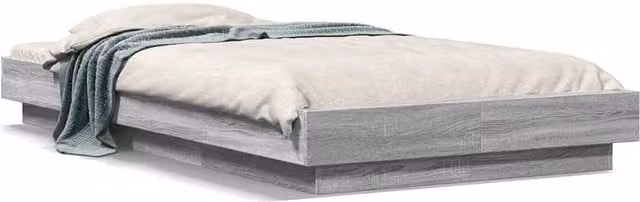 Berkfield Home Grey Sonoma Bed Frame without Mattress W: 100 cm, D: 200 cm – 1
