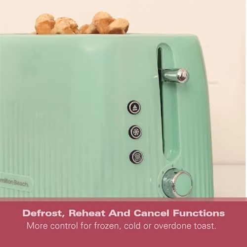 Hamilton Beach 2 Slice Toaster in Green with Cable Storage – 3