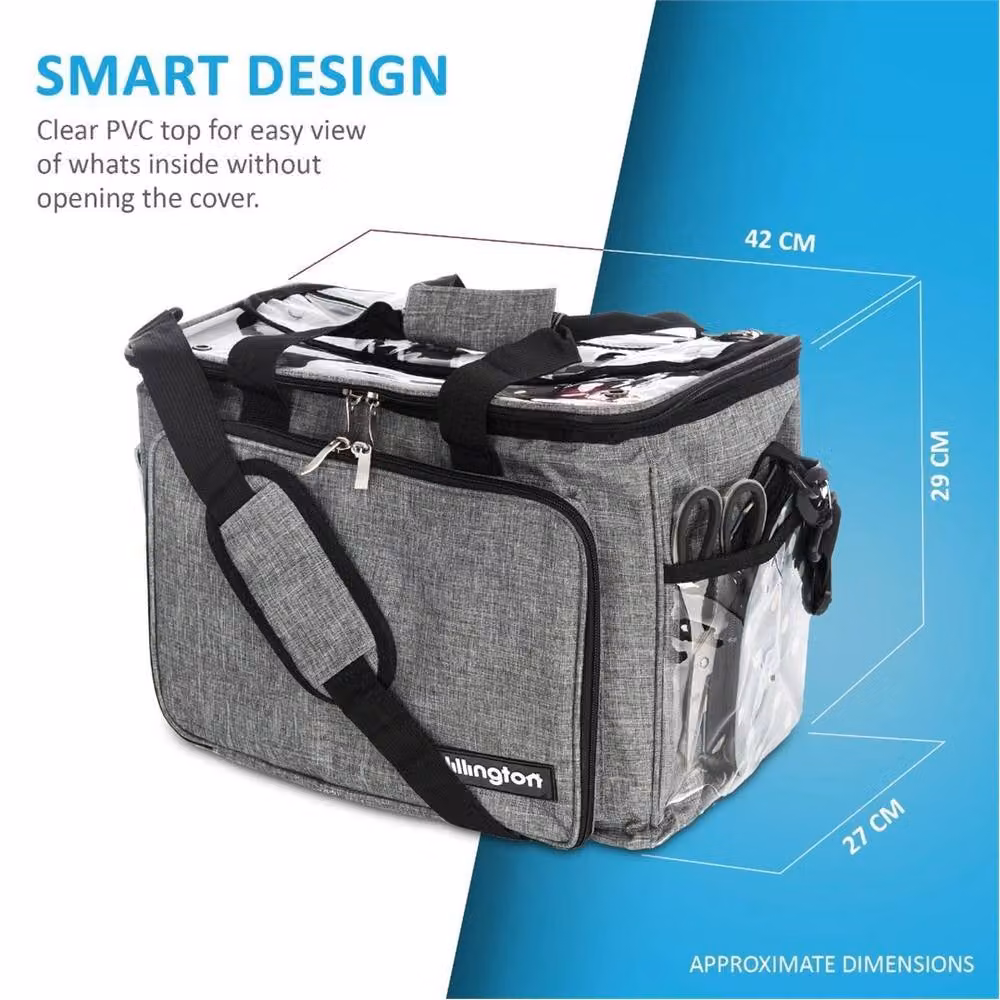 Nordara Portable Knitting and Crochet Storage Bag and Needle Organiser in Grey – 2