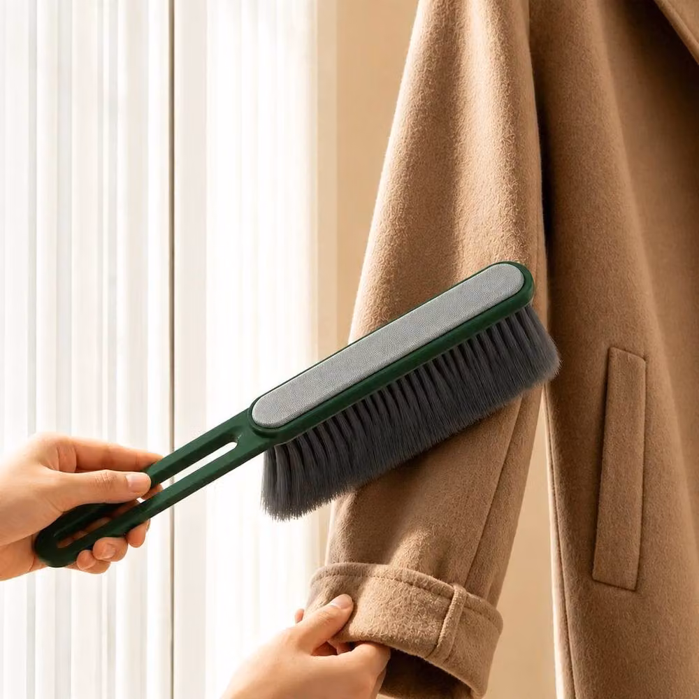 PAWNORA Green Double Sided Soft Bristle Sofa Brush for Dust and Hair Removal – 3