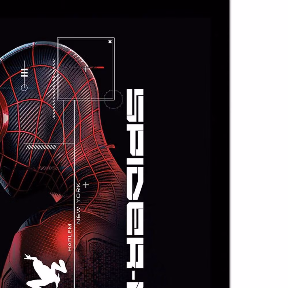 Marvel New York Typography Paper Poster in Black and Multicolour – 2