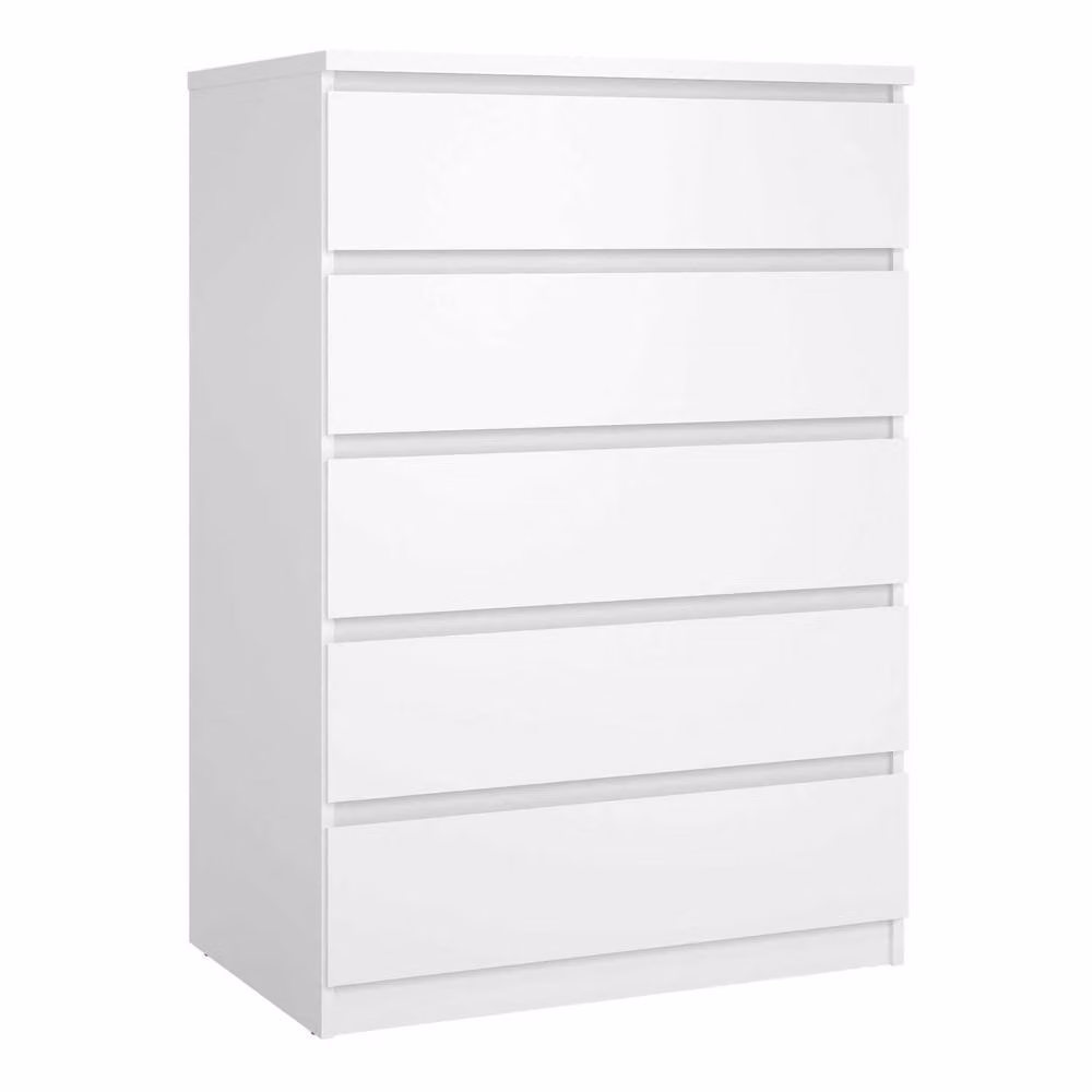 Wyld Haus Budapest 5 Drawer Tall Chest in White – 2