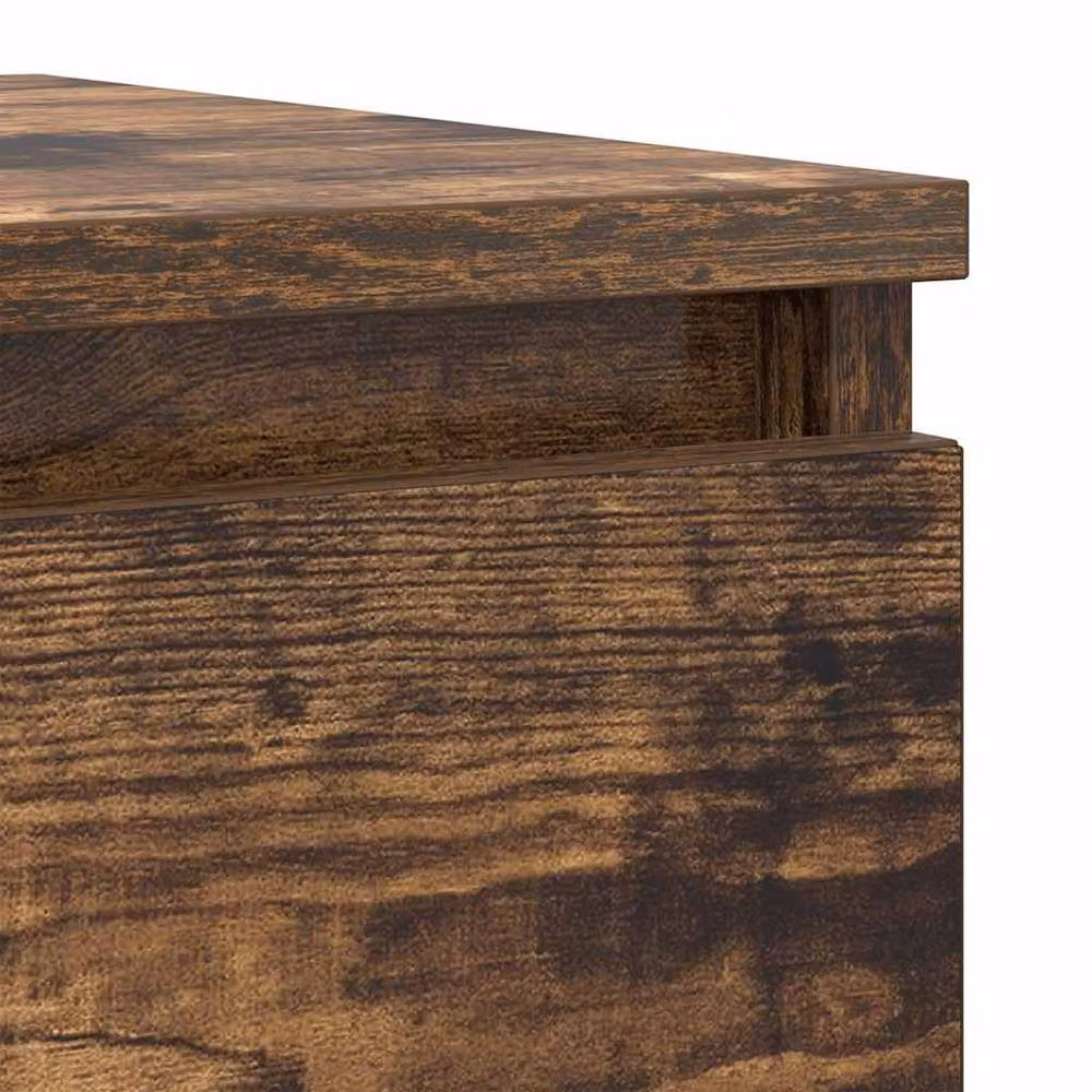 Berkfield Home Smoked Oak Sideboard in Brown, W/D/H: 100 x 35 x 76 cm – 5