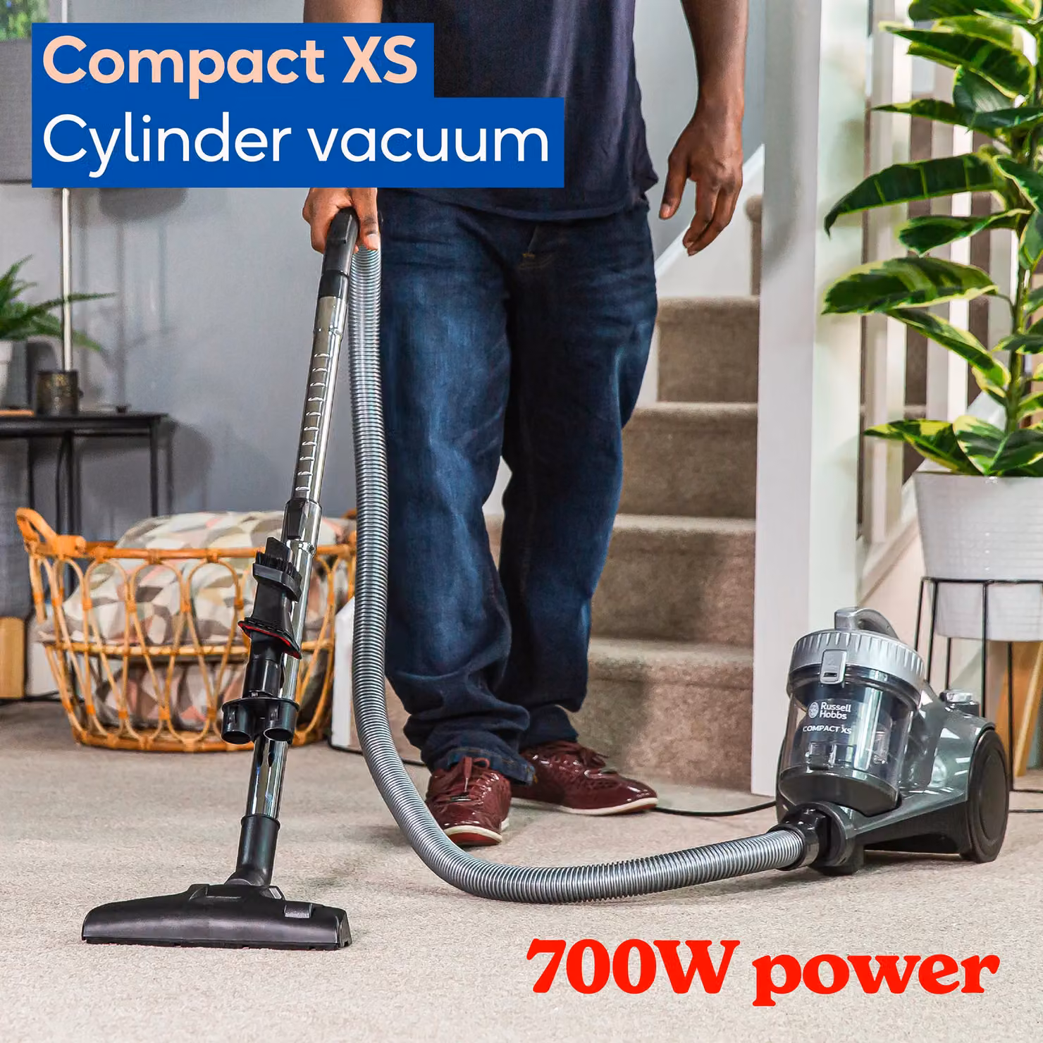 Russell Hobbs RHCV1611 3 in 1 Bagless Cylinder Vacuum Cleaner, 700W, Grey – 3