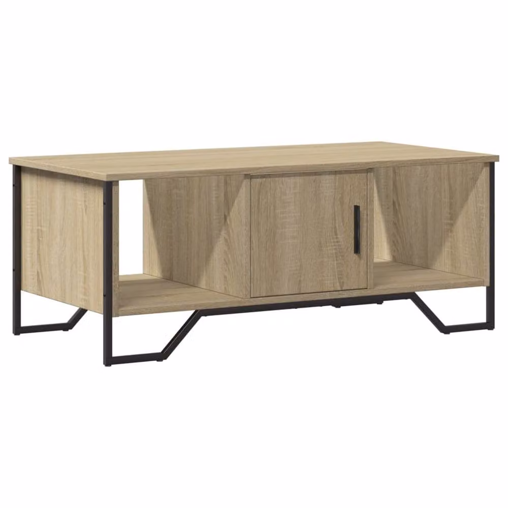 Berkfield Home Sonoma Oak Coffee Table in Beige, W/D/H: 100 x 51 x 40 cm – 2