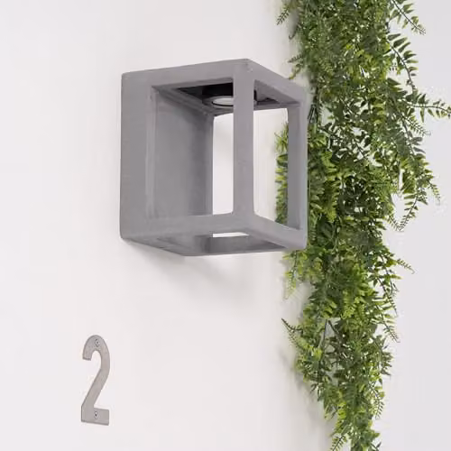 Netlighting Forlight Box Outdoor LED Wall Fixture, Grey, IP65, 4W, 4000K, 208lm – 2