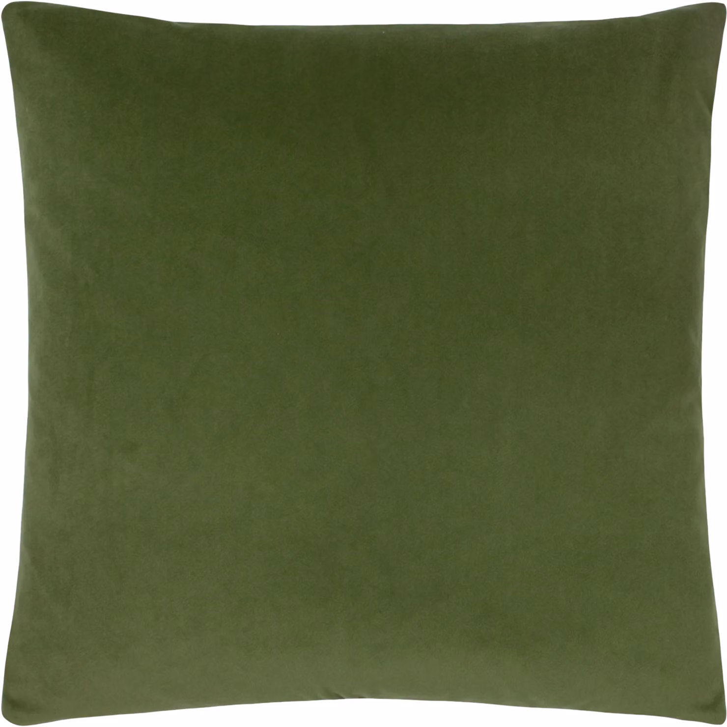 Paoletti Sunningdale Plain Velvet Square Cushion in Green, W/D/H: 50 x 50 x 50 cm – 2