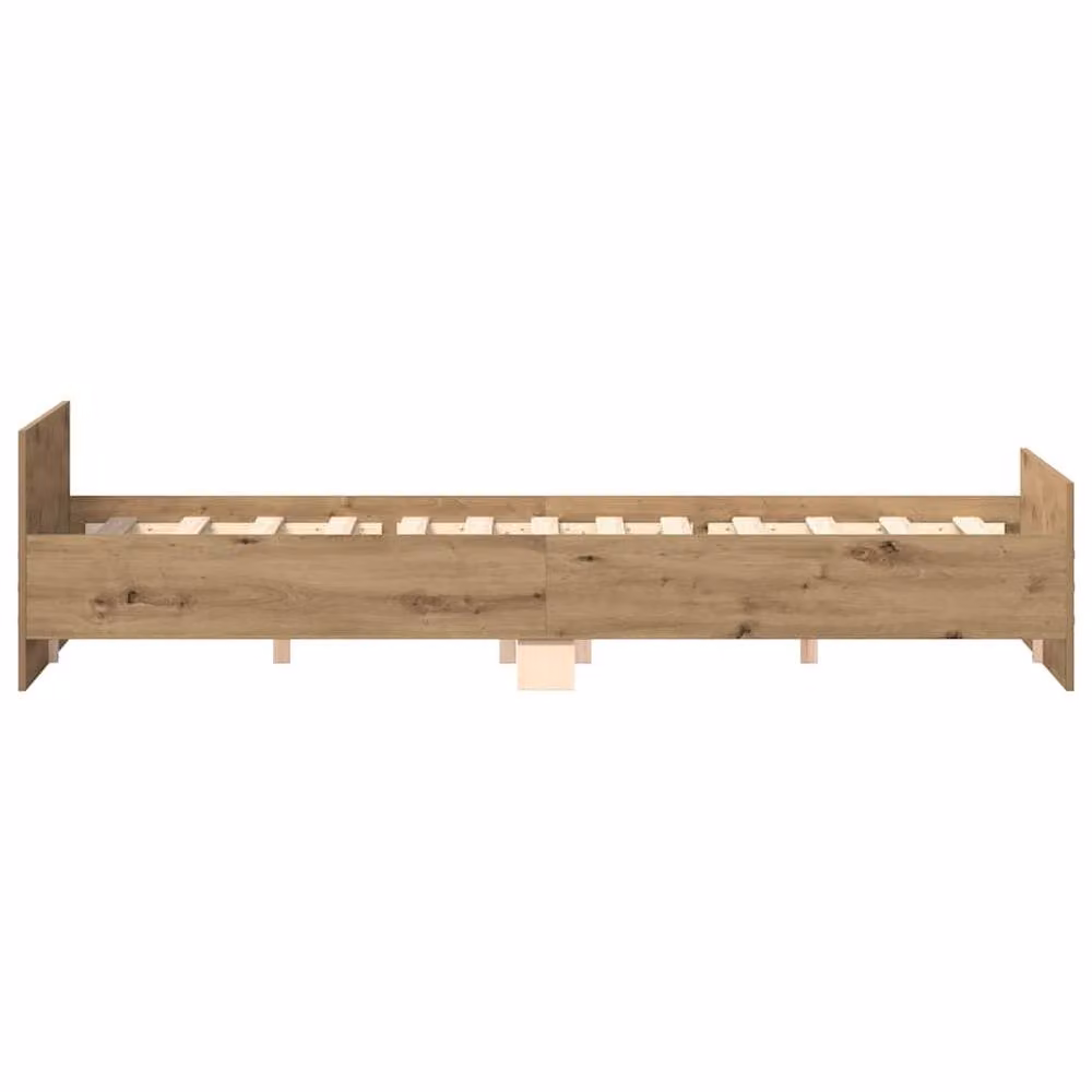 Berkfield Home Artisan Oak Bed Frame in Brown, Super King, W/D/H: 180 x 200 cm – 2