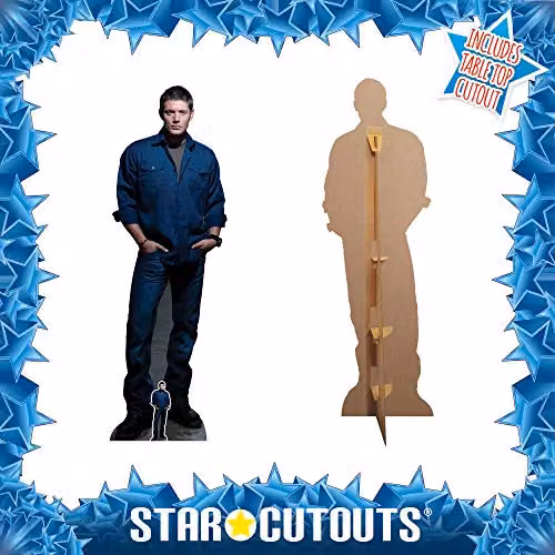 Star Cutouts SC1349 Dean Winchester Blue Shirt Supernatural Cardboard Cutout for Fan Display and Decoration – 3