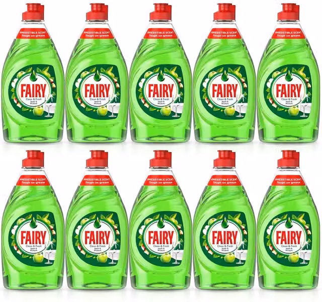 Fairy Washing Up Liquid Lemon 320ml - Green